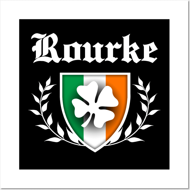 Rourke Shamrock Crest Wall Art by robotface